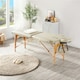 image 2 of Yaheetech 2 Sections Folding Massage Bed with Hand Pallet