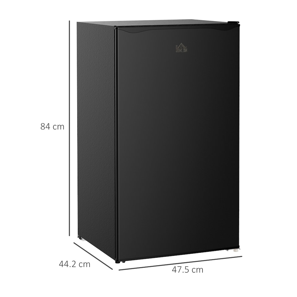 image 1 of HOMCOM 91L Freestanding Under Counter Fridge Black