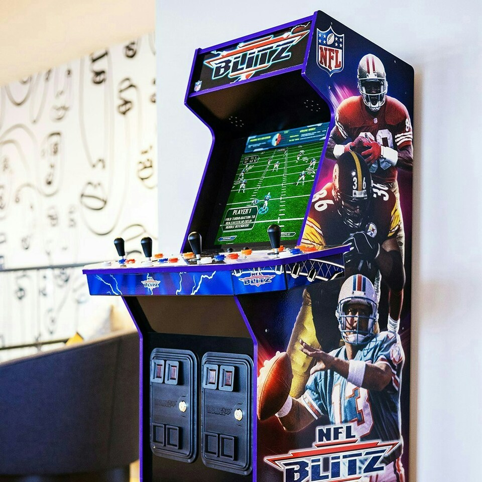 image 1 of Arcade 1Up - NFL Blitz 3-in-1 Wifi Enabled Arcade Machine Multi