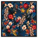 image 2 of Bright red & orange tropical flowers & plants (Picture Frame) Brown | Oak | M