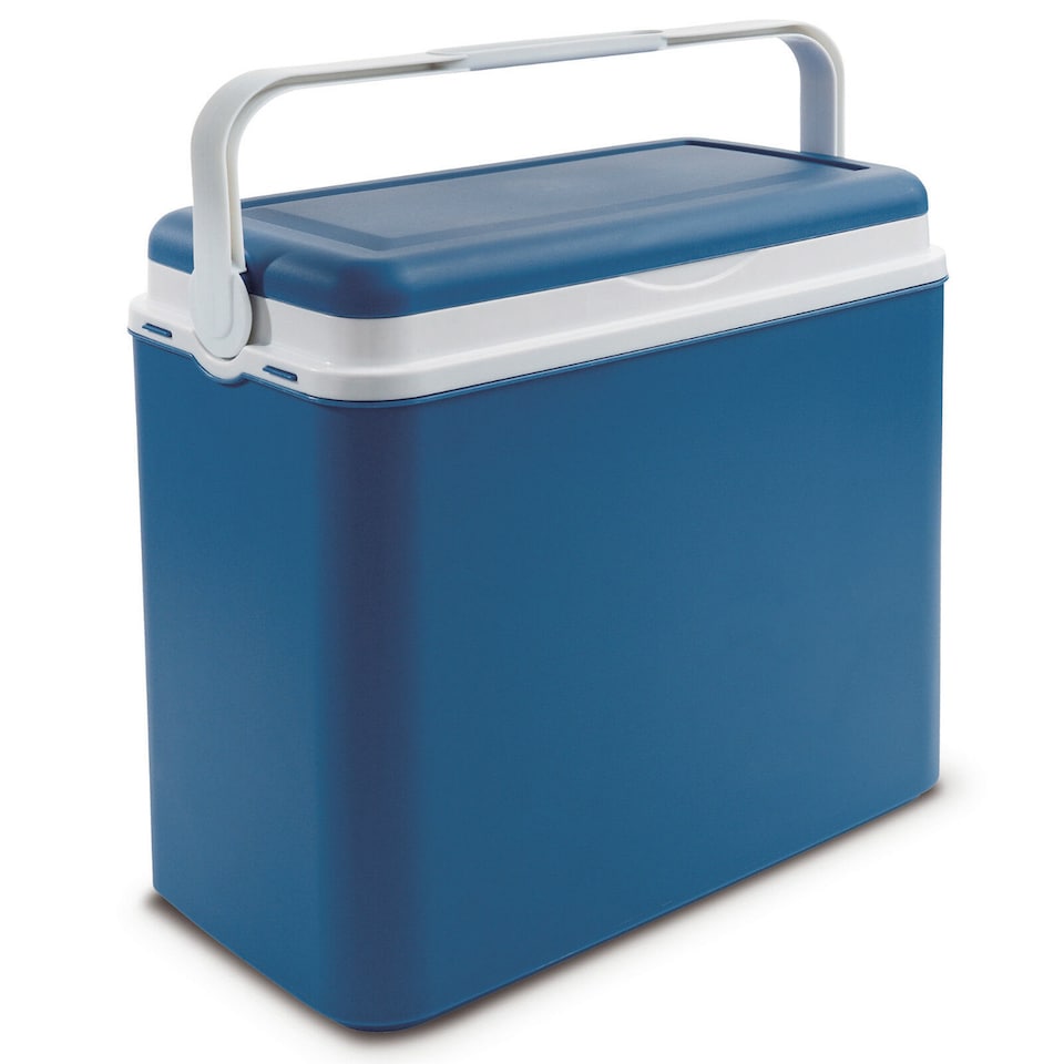 Large 24L Insulated Coloured Cooler Box | Blue | 1