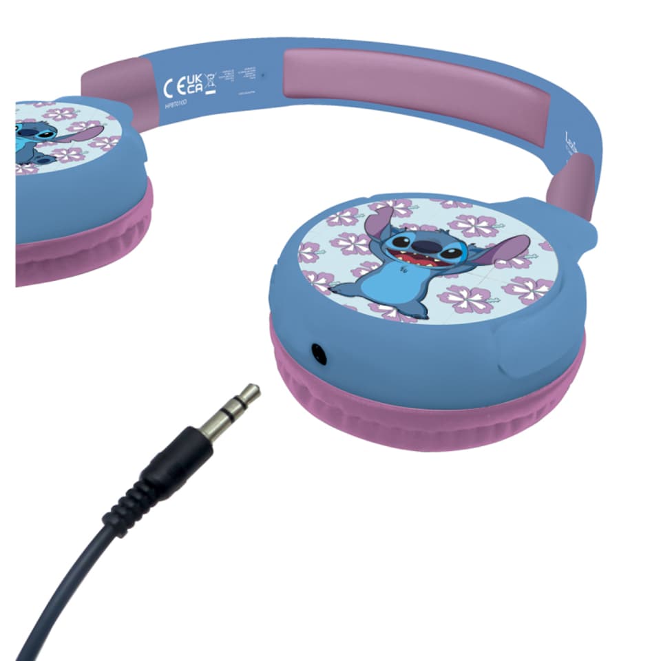 image 1 of Lexibook HPBT010D Disney Stitch Bluetooth & Wired Foldable Headphones