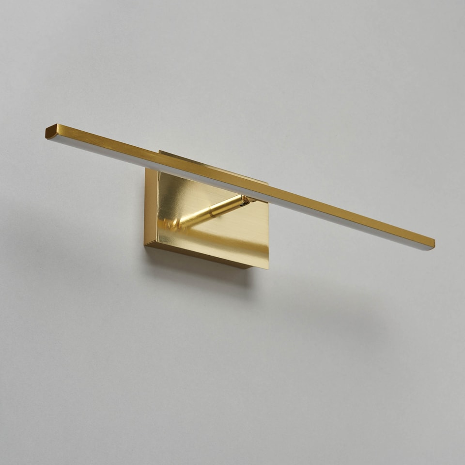 image 1 of BHS Dougie Rechargeable Picture Wall Light | Yellow | Brass | 1
