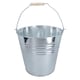 image 4 of 10L Galvanised Steel Metal Bucket Pail Water Coal Fire Greenhouse Garden Plants 4pc
