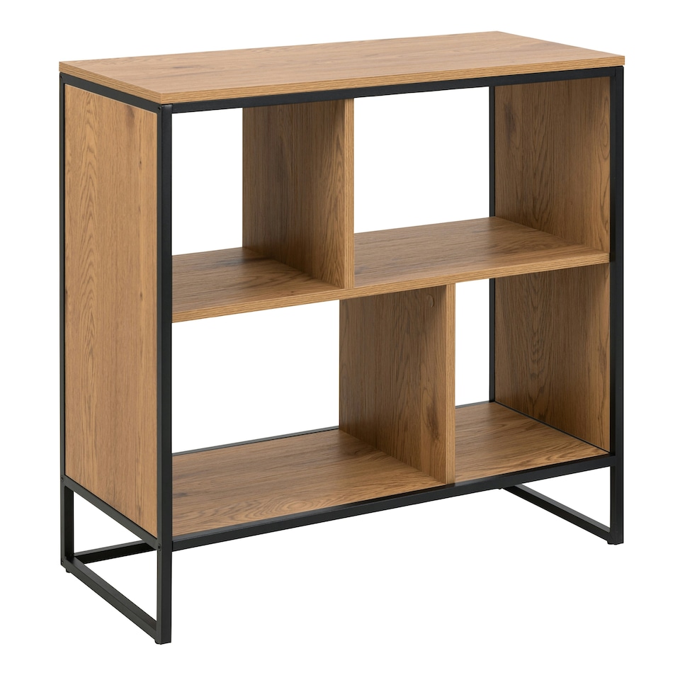 image 1 of Swindon Bookcase with 4 shelves in Oak