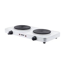 GEEPAS 2000W Double Hot Plate, White