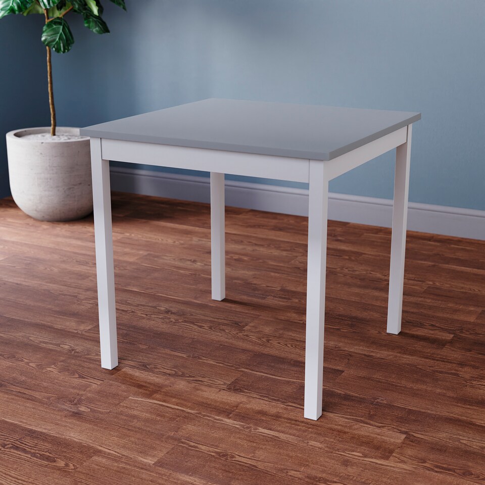 image 1 of Vida Designs Yorkshire 2 Seater Dining Set 3 Piece Table & Chairs, White & Grey