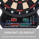 image 6 of HOMCOM Electronic Hanging Dartboard LED Digital Score Set 27 Games and 202 Variations with 12 Soft Tip Darts