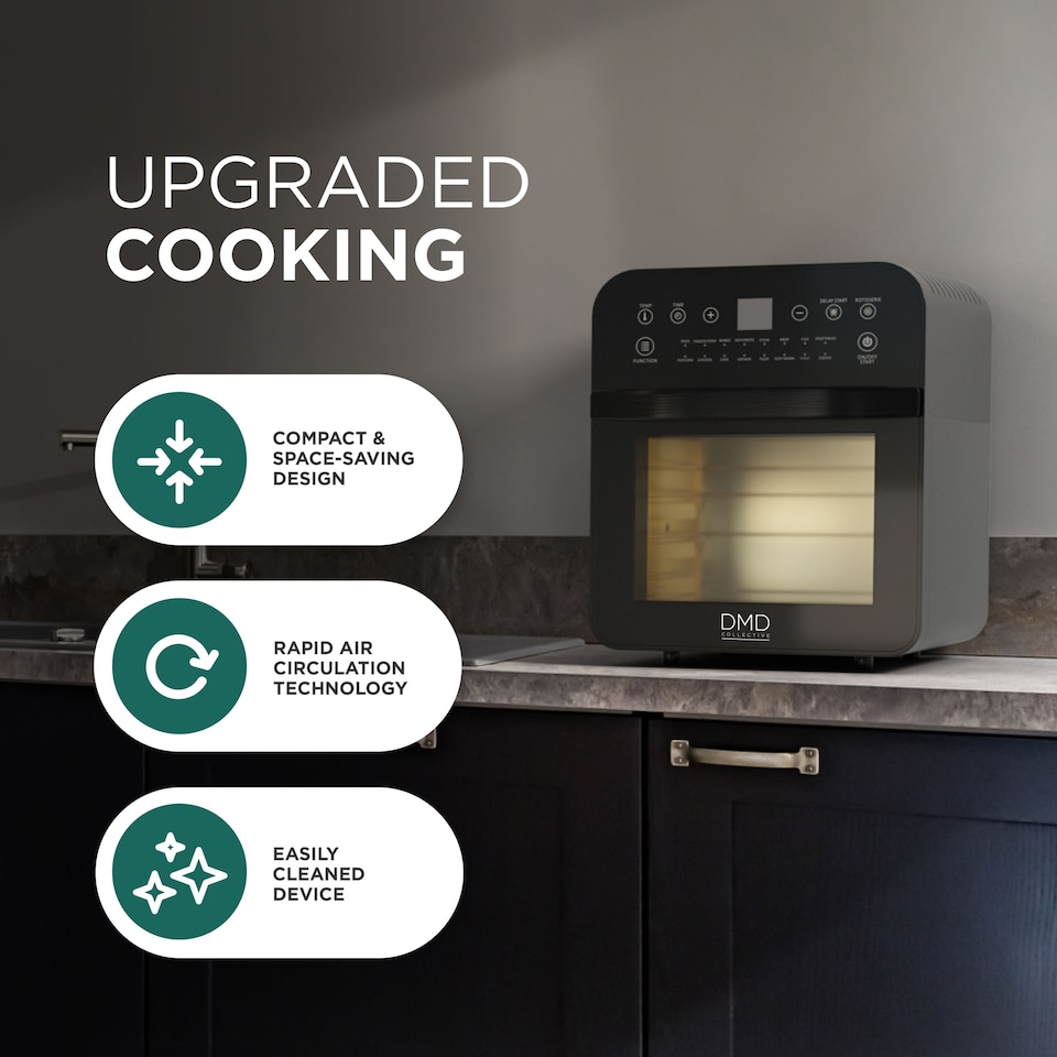 image 1 of DMD 12L Digital Air Fryer Oven with Rapid Air Circulation, 60 Minute Timer