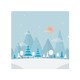 image 1 of Christmas Snow Nature Background Dining Splash Back | White