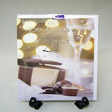 Boyfriend 21st Birthday Card