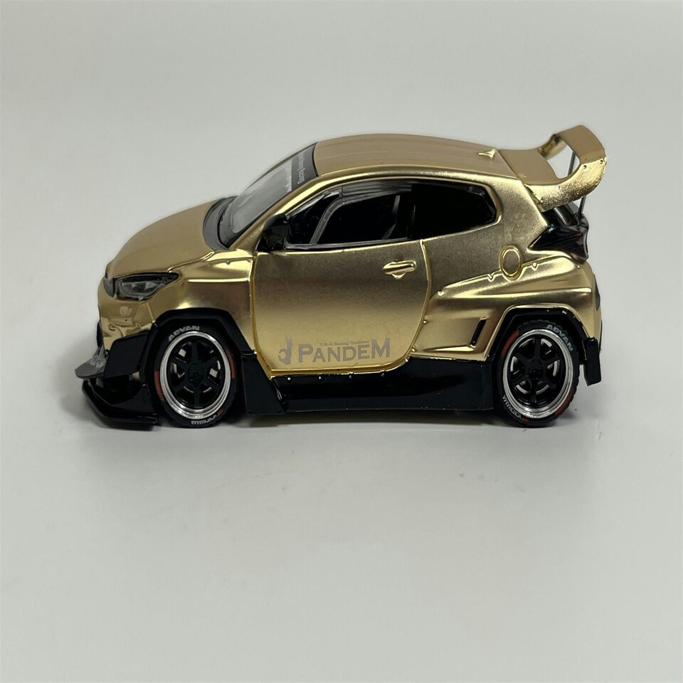 image 1 of Pandem GR Yaris Gold 1:64 Scale Pop Race PR640041