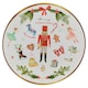 image 3 of 6 Pcs Christmas Charger Plates With Coloured Rim Festive Designs Placemats 33cm