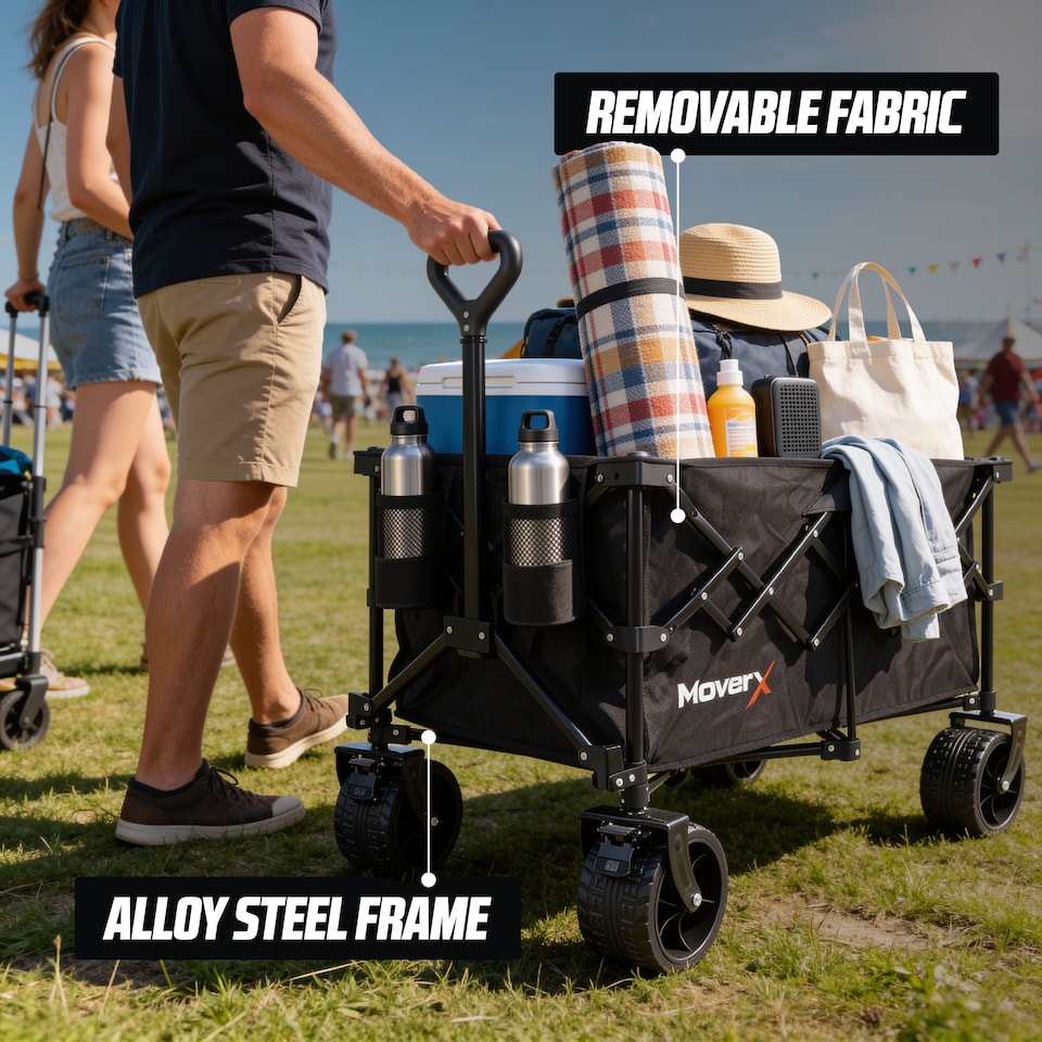 image 1 of MoverX 200L/150kg Premium Camping Trolley / Festival Wagon