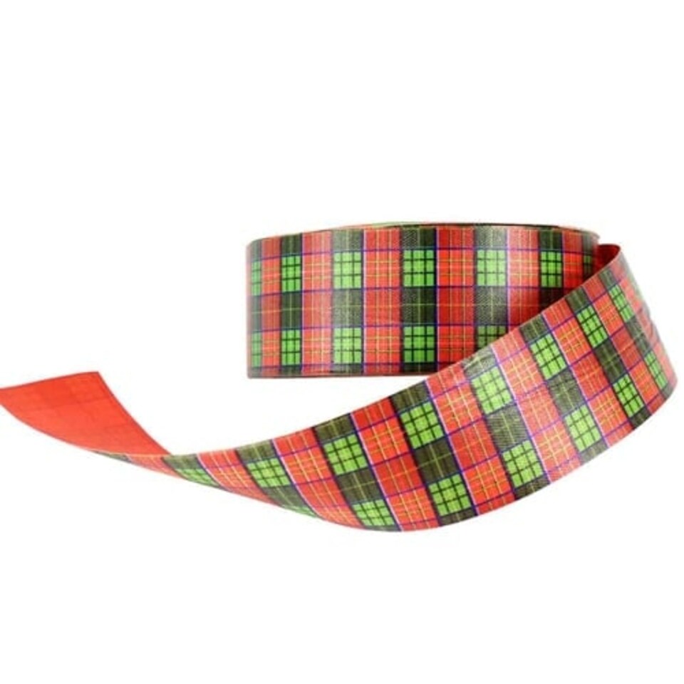 Tartan Waterproof Premium Poly Ribbon 50m