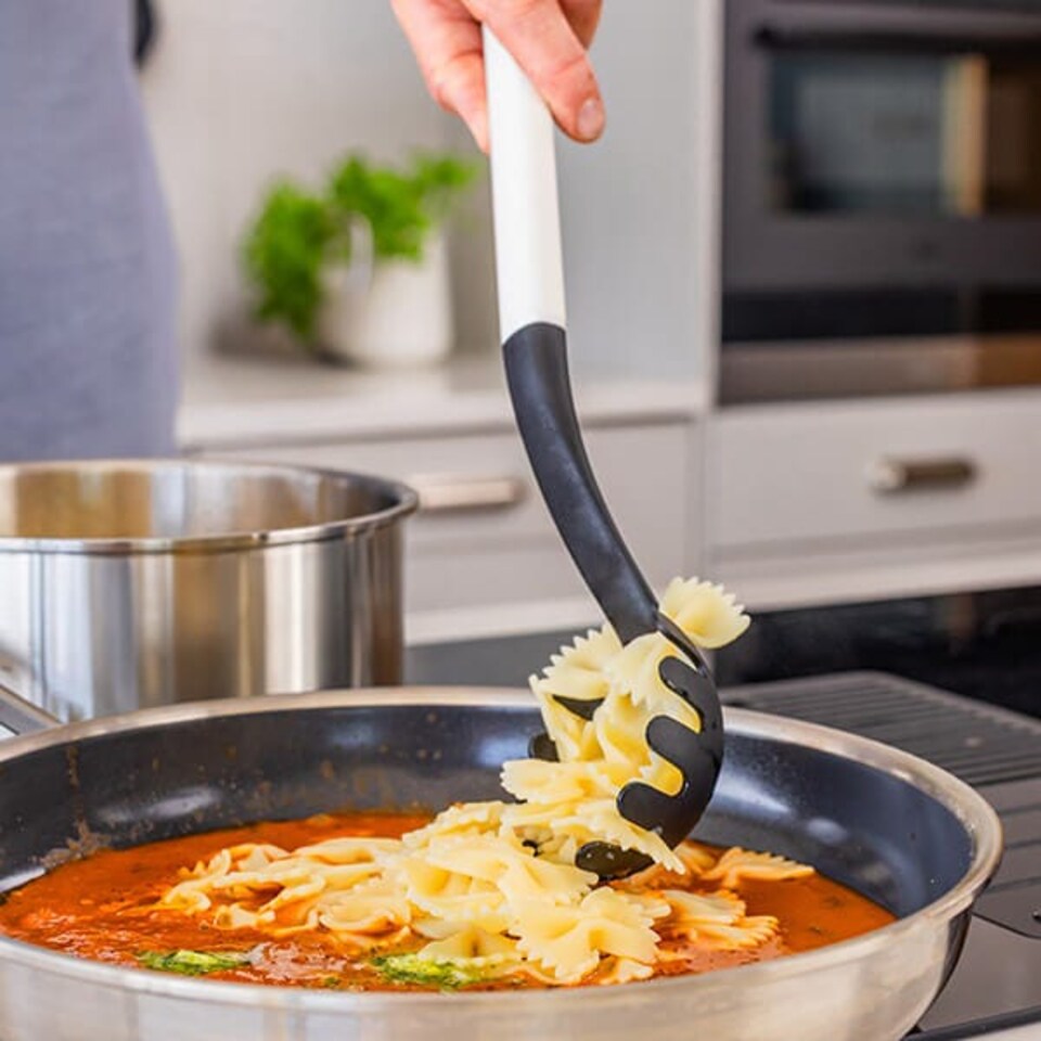 image 1 of KitchenAid Classic Pasta Server Porcelain White