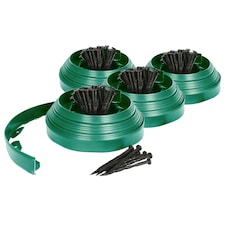 Harbour Housewares Flexible Plastic Lawn & Path Edging - 40m x 4cm - Green | Green | Green | 4