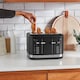 image 4 of KitchenAid Matte Black Manual Control 4 Slot Toaster | Black