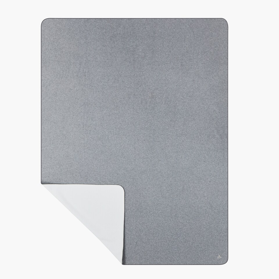 image 1 of Myga Fleece Yoga Blanket - Stone | Grey