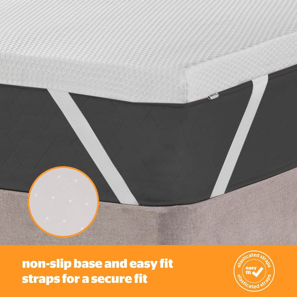 image 1 of Silentnight Impress Memory Foam Mattress Topper, 7cm Deep