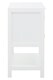 image 3 of Orsina Versatile White Wood Side Cabinet, Rustic Bedside Cabinet, Easily Maintained Display Cabinet With Storage