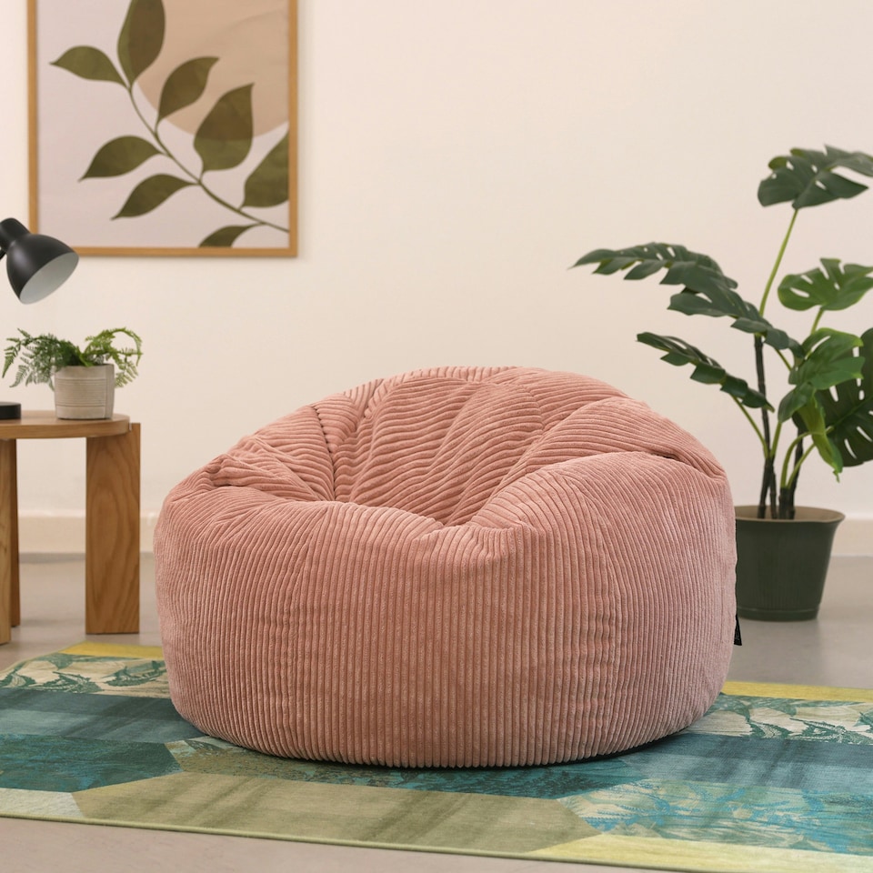 image 1 of icon Kingston Beanbag Corduroy Dawn Pink Pink