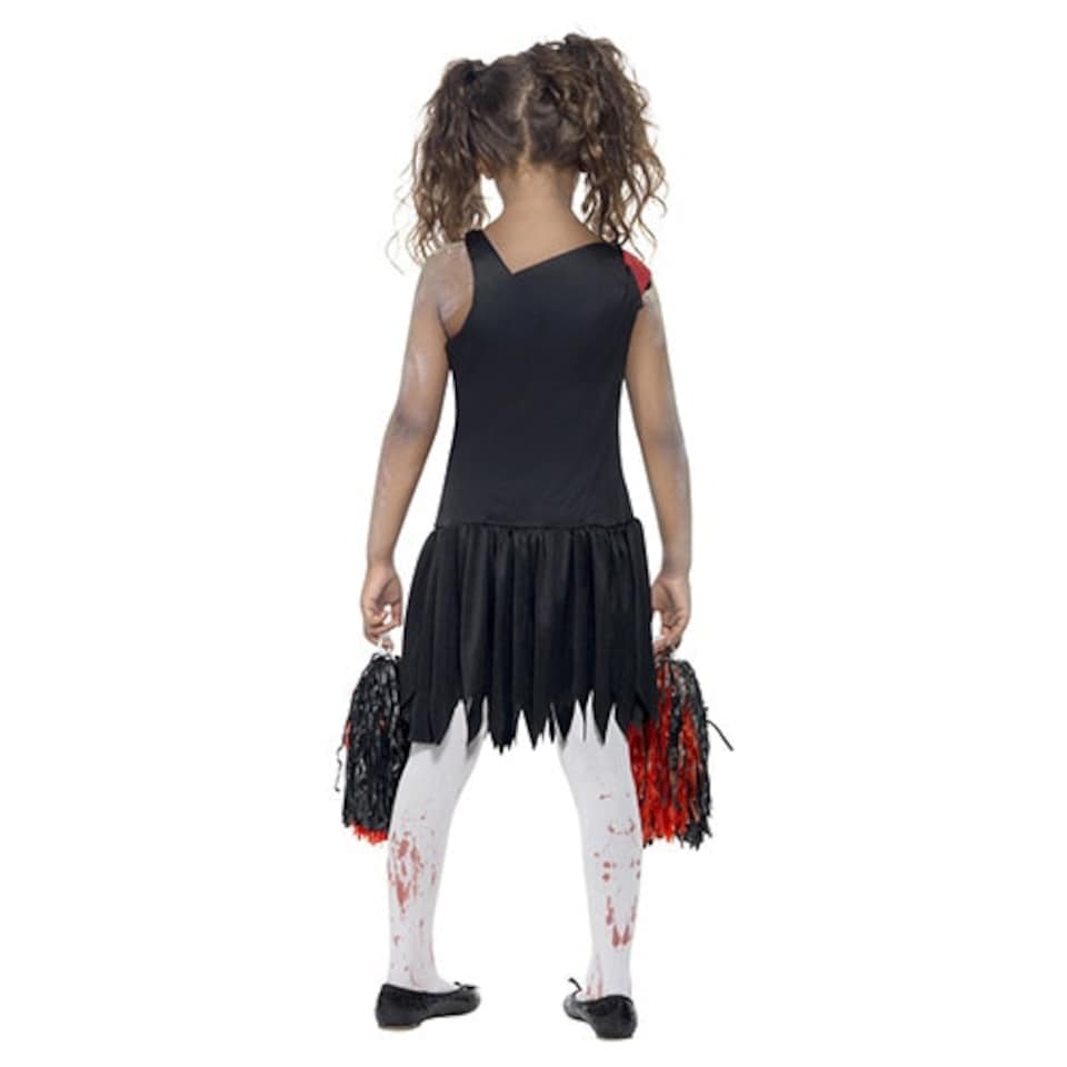 image 1 of Zombie Cheerleader Fancy Dress Halloween Costume Tween - Age 12+