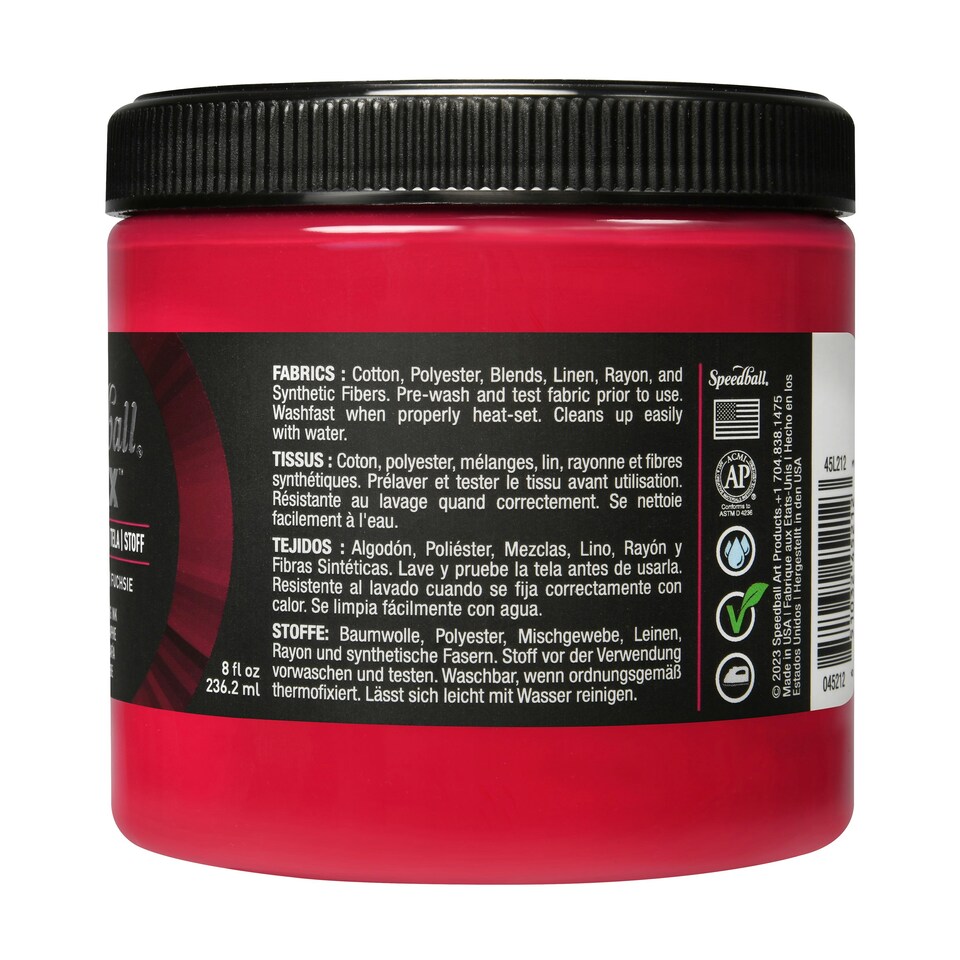 image 1 of Speedball Flex Screen Printing Fabric Ink, Fuchsia, 8oz