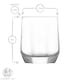 image 3 of LAV Diamond Whisky Glasses - 215ml - Clear - Pack of 6 | Clear | Clear