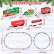 image 2 of Christmas Train Set with Steam, Lights & Music – Electric Holiday Toy Train with Realistic Smoke, 1 Locomotive + 4 Carriages + 12 Tracks