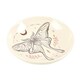 image 3 of Something Different Luna Moth Incense Holder - Beige/Grey - One Size
