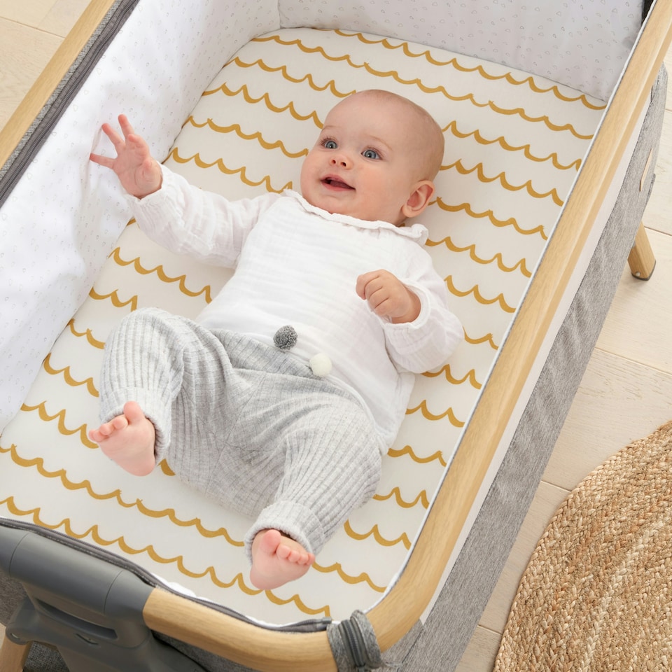 image 1 of Tutti Bambini Bedside Crib Fitted Sheets 2pk - Our Planet