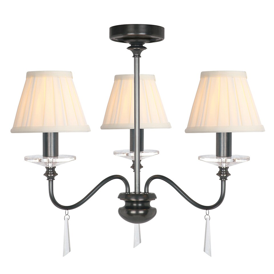 image 1 of Finsbury Park 3 Light Chandelier, Old Bronze