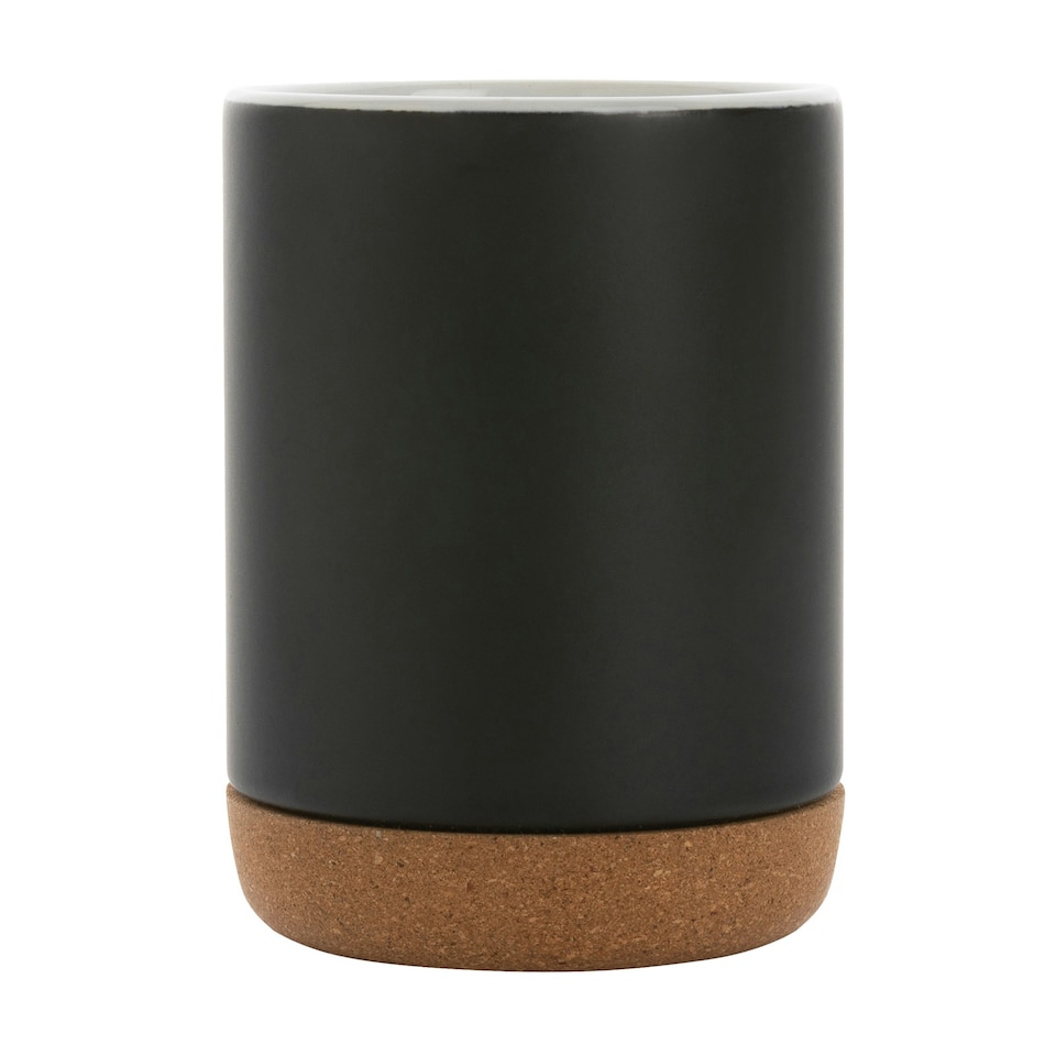 image 1 of XD Collection Cork Ceramic 280ml Mug - Black/White - One Size