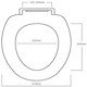 image 4 of Showerdrape Norfolk Soft Close White Wooden Toilet Seat