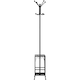 image 1 of Yaheetech Metal Standing Coat Hat Rack w/Umbrella Holder Black | One Size