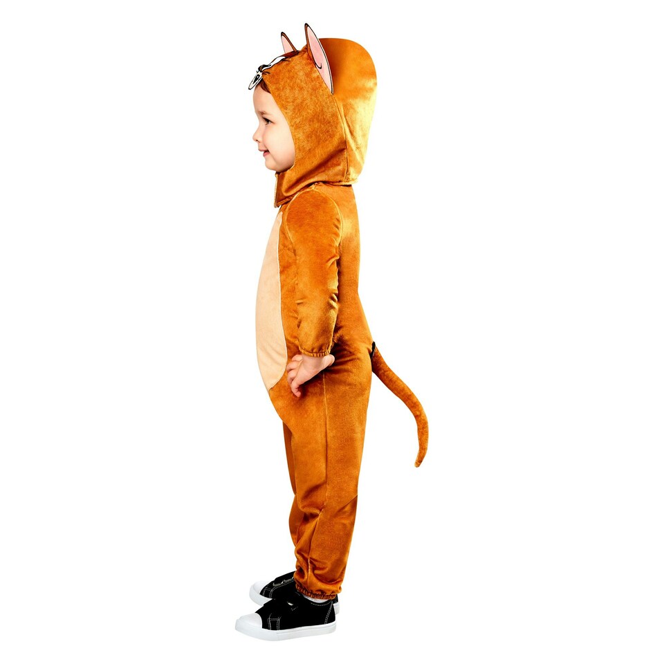 image 1 of Tom And Jerry Childrens/Kids Jerry Costume - Brown/White/Cream - 4-5 Years 4