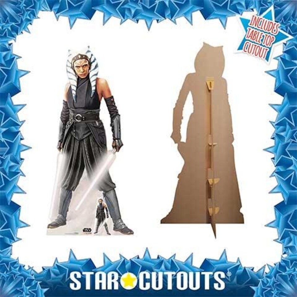 image 1 of Ahsoka Tano Star Wars The Mandalorian Disney Lifesize Cardboard Cutout 173cm