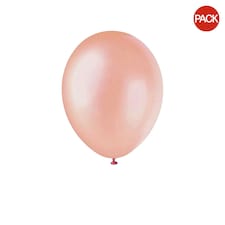 Unique Party Pearlised Balloons (Pack of 40) - Rose Gold - One Size