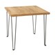 image 3 of Core Products Augusta Industrial Pine Standard Lamp Table H47.5cm x W53.8cm x D53.8cm Brown