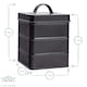 image 3 of Harbour Housewares Black Vintage Metal Kitchen Coffee Canister Kitchen Caddy Kitchen Storage Containers Canisters