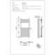 image 3 of Zennor - Anthracite Electric Towel Rail H800mm x W400mm Curved 200w Standard
