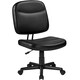 image 1 of Yaheetech Adjustable Desk Chair without Arms for Office Black Black