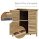image 6 of Outsunny Garden Shed Wooden Garden Storage Shed 2 Door Unit Solid Fir Wood Garage Tool Organisation Cabinet, 87L x 46.5W x 96.5Hcm, Natural
