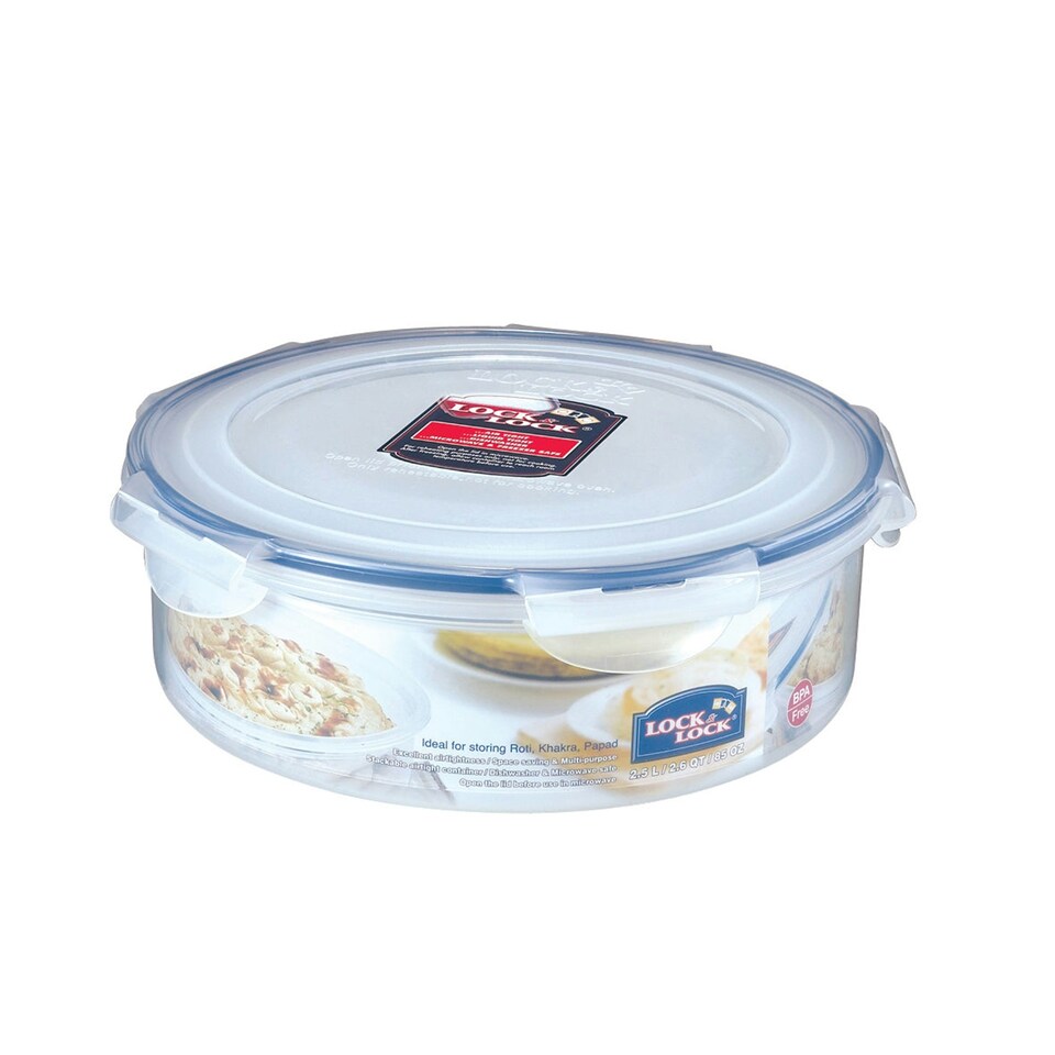 image 1 of LocknLock Classic Food Container Reusable Round Kitchen Storage Box - 2.5 L