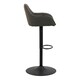 image 3 of Brooke Swivel Bar Stool with Height Adjustable Function in Taupe.