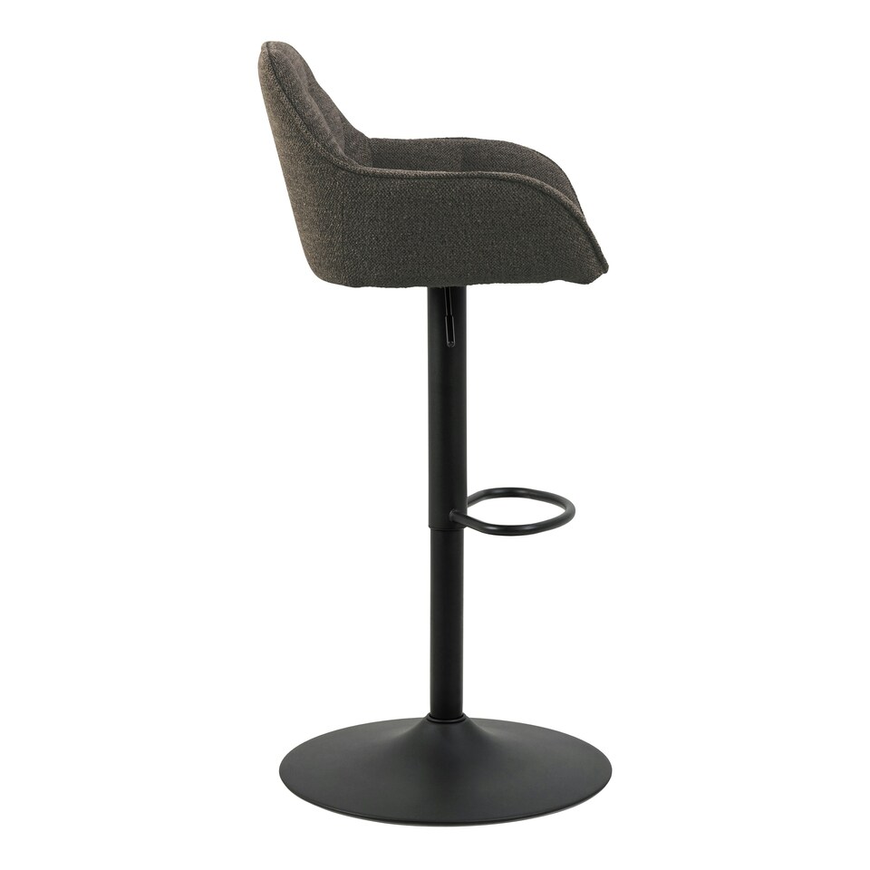 image 1 of Brooke Swivel Bar Stool with Height Adjustable Function in Taupe.
