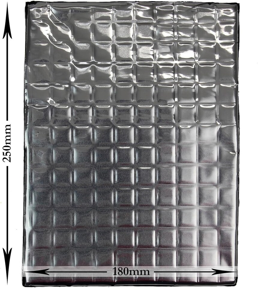 image 1 of Sound Deadening Proofing Mat 10pcs Butyl Car/Van Vibration Damping