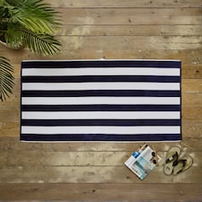 Deyongs Cabana Bay Beach Towel Navy