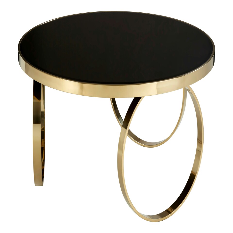image 1 of Durable Large Round Coffee Table, Elegant Decorative Coffee Table, Sturdy Modern Round Coffee Table Black